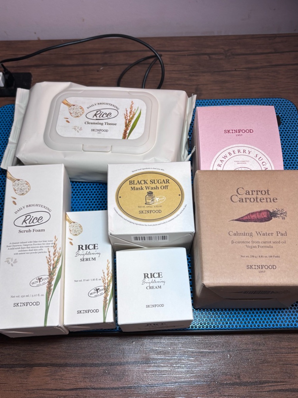 *BRAND NEW* | SKINFOOD Rice & Black Sugar Skincare Set |k-beauty|korean skincare - Picture 1 of 5